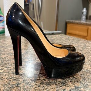 Christian Louboutin Black Patent Leather Heels